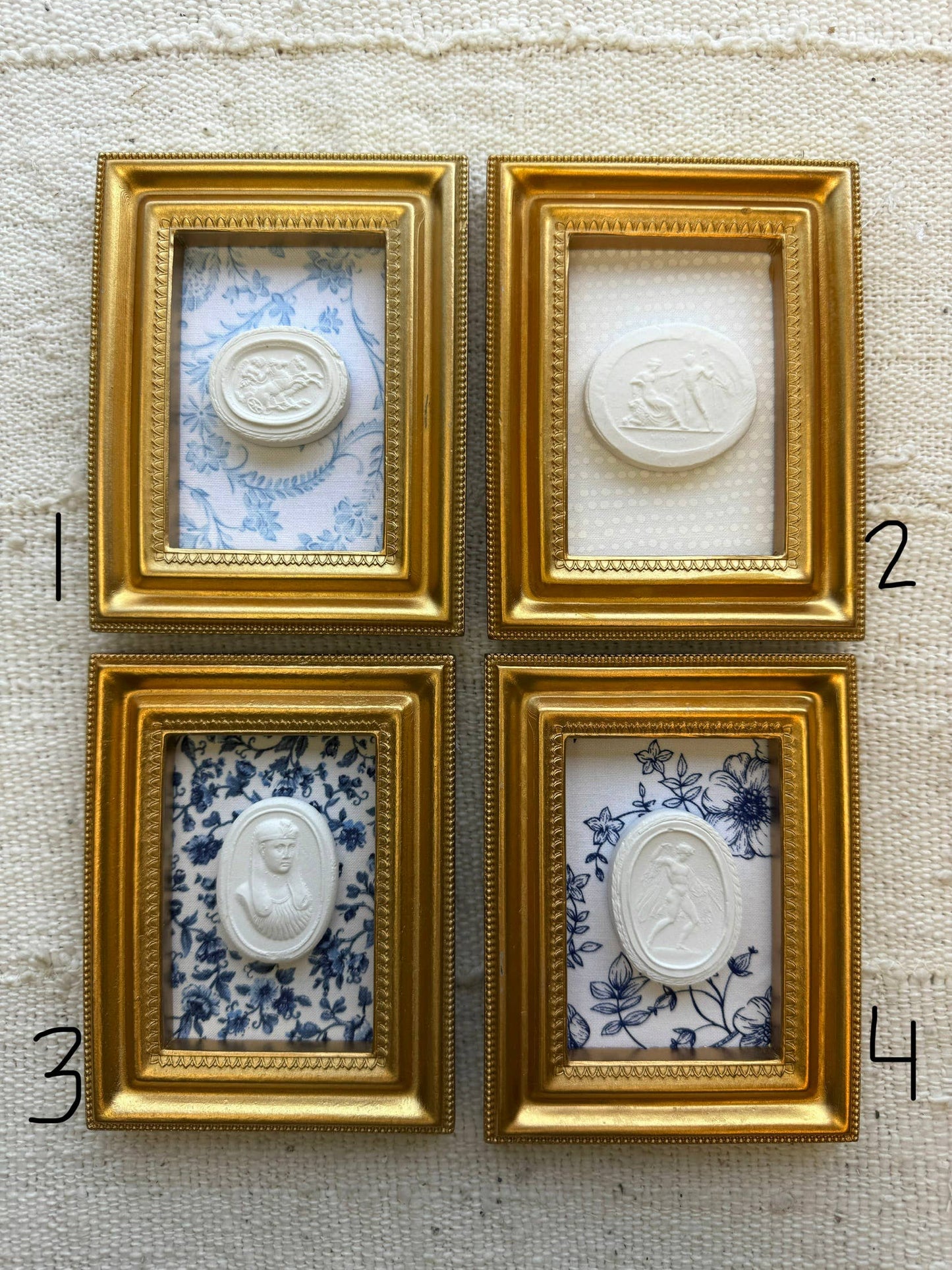 Gold Framed Intaglios