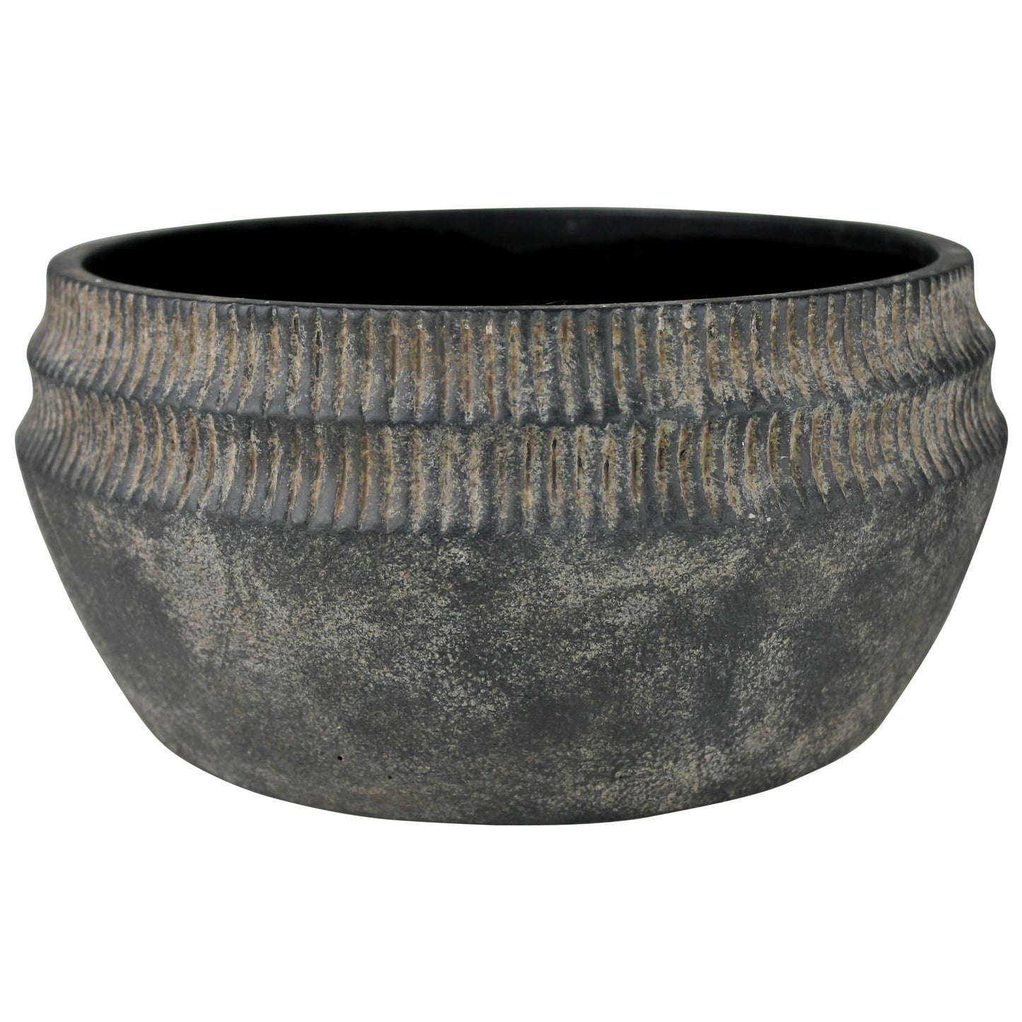 Yara Low Planter, Cement - Lrg