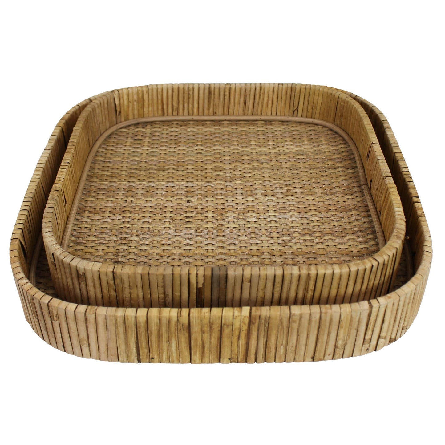 Cayman Tray, Rattan, Square - Lrg