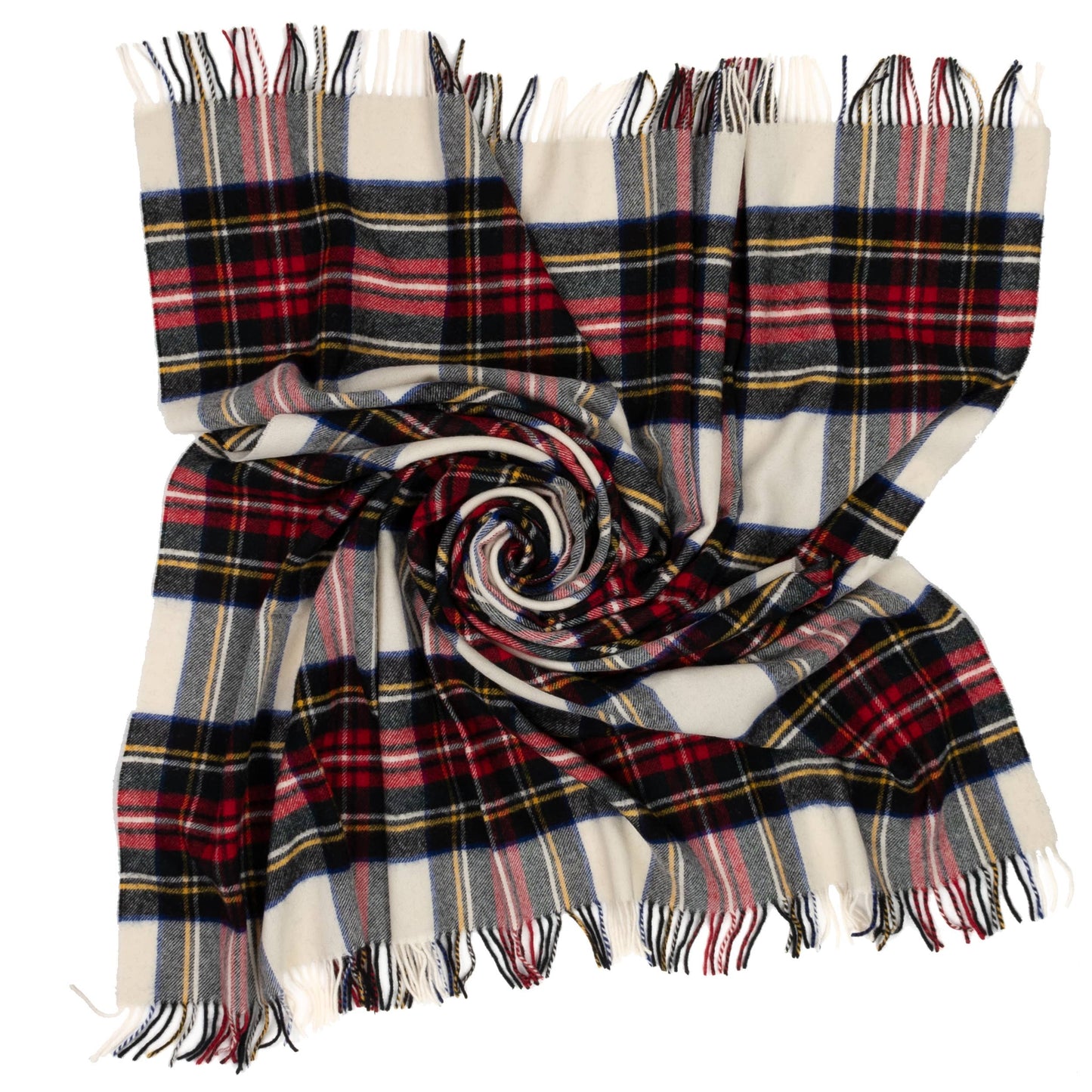 Highland Tweeds Shetland Lambswool Throw (Dress Stewart)