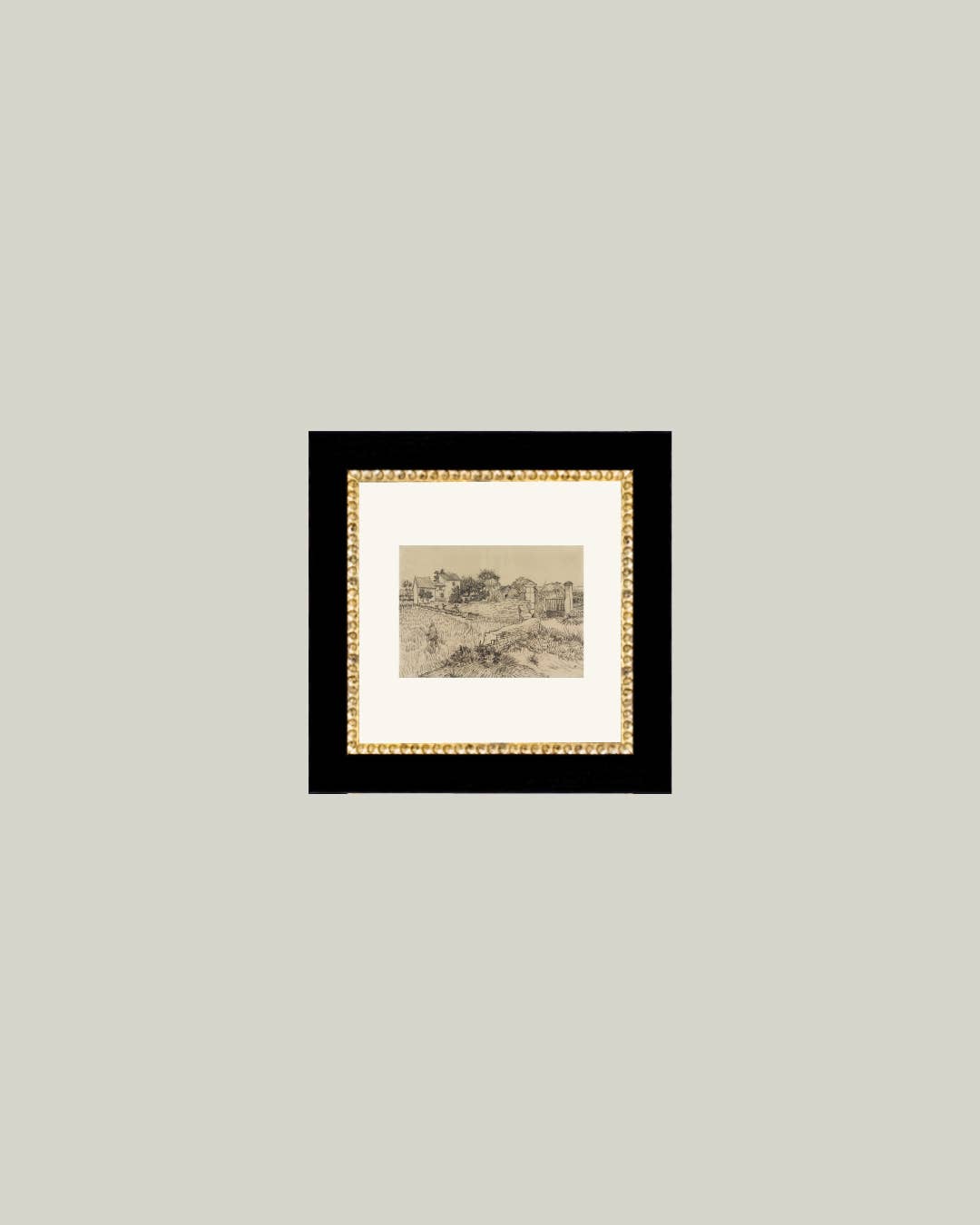 Tuscan Village Framed Antique Art