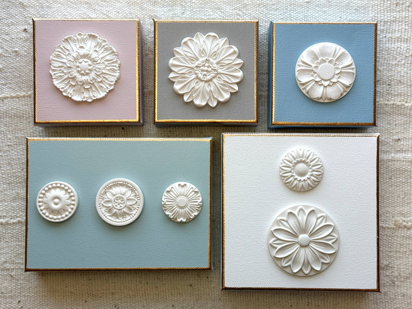 Floral Intaglio Canvas