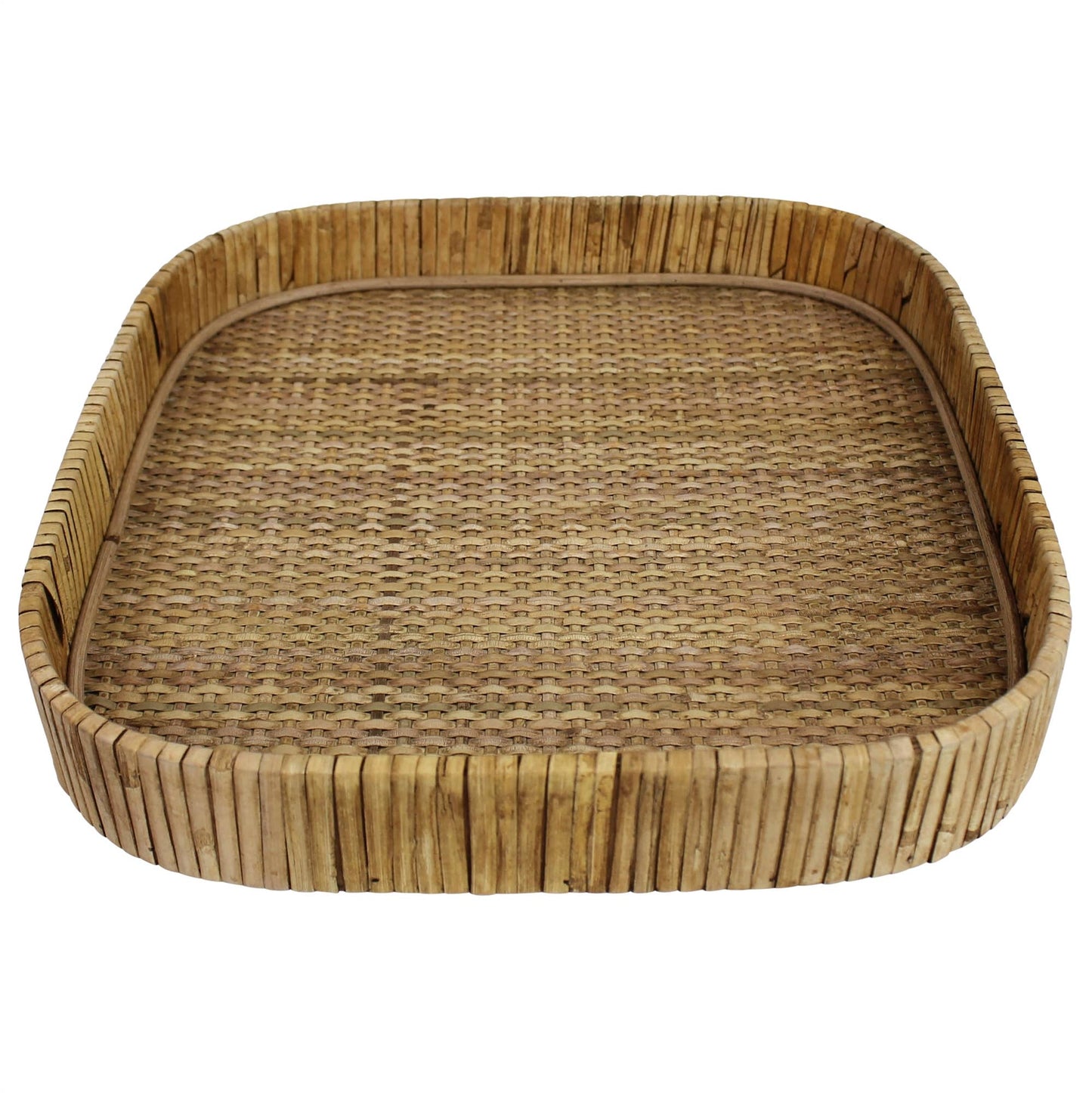 Cayman Tray, Rattan, Square - Lrg