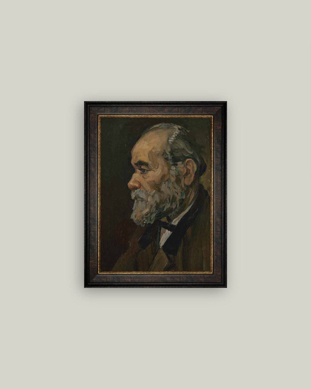 Portrait of an Old Man Framed Antique Art