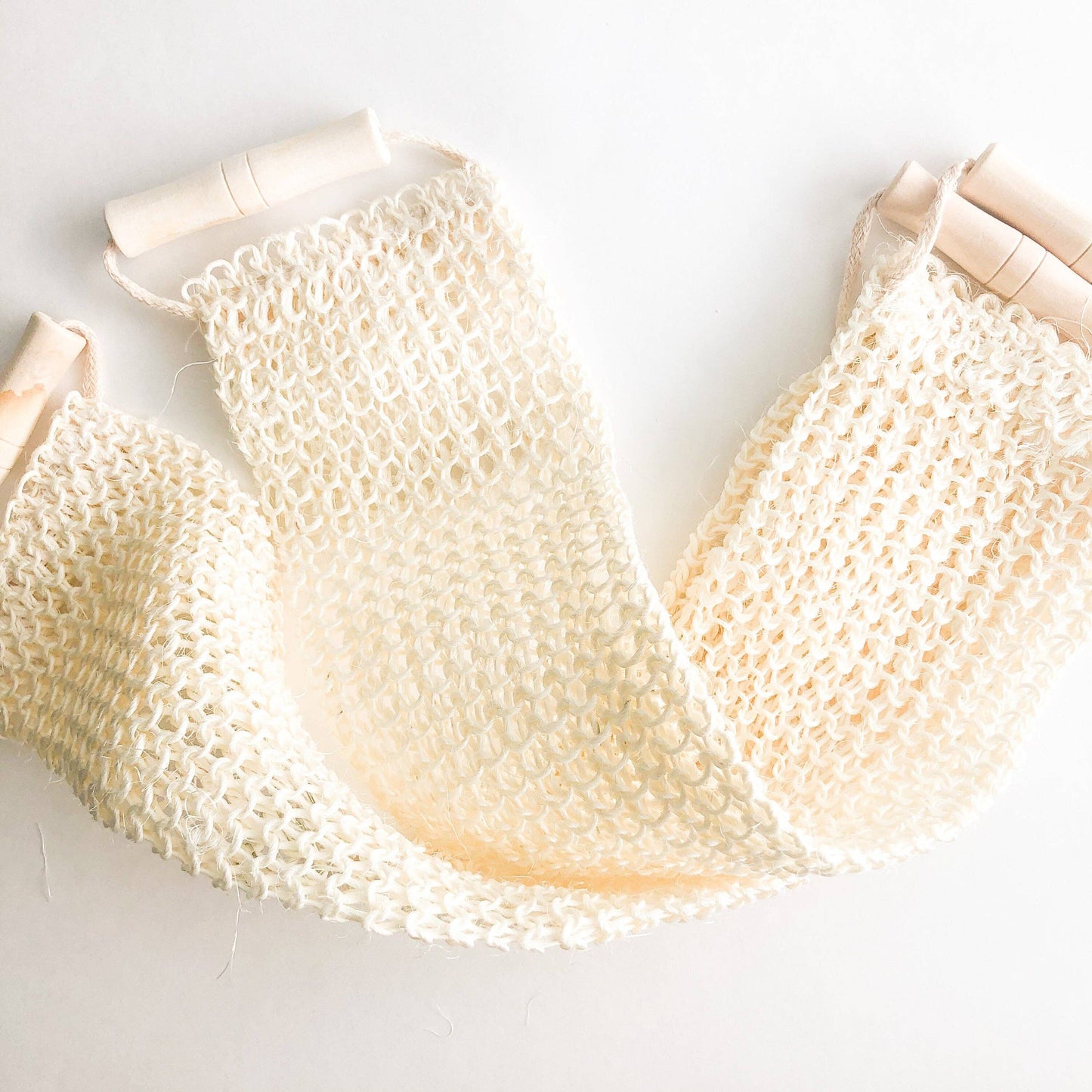 Natural Sisal Back & Body Scrubber - Organic Biodegradable