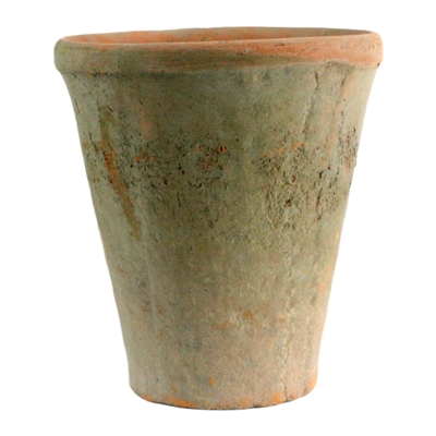 Rustic Terra Cotta Rose Pot - Lrg - Antique Red