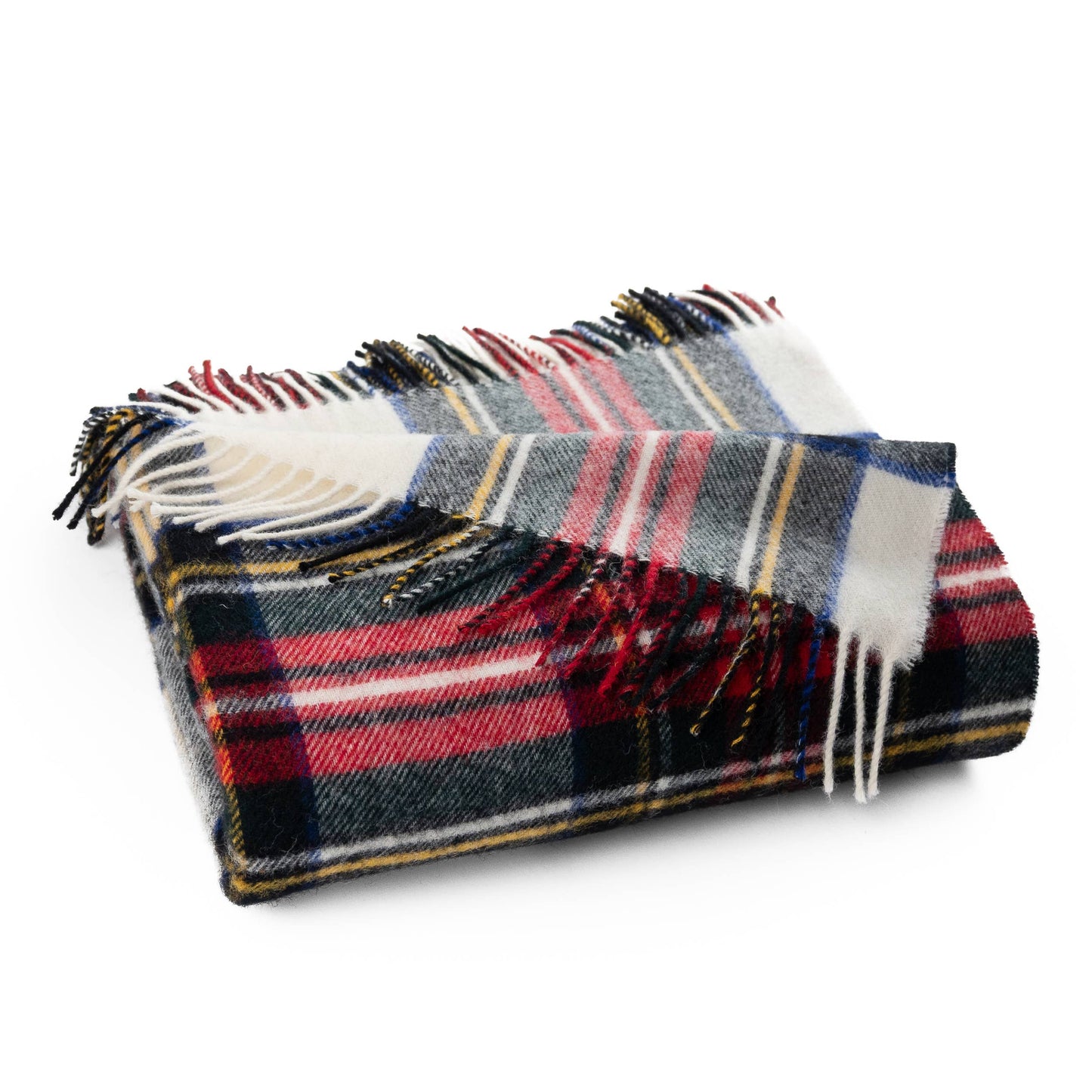Highland Tweeds Shetland Lambswool Throw (Dress Stewart)