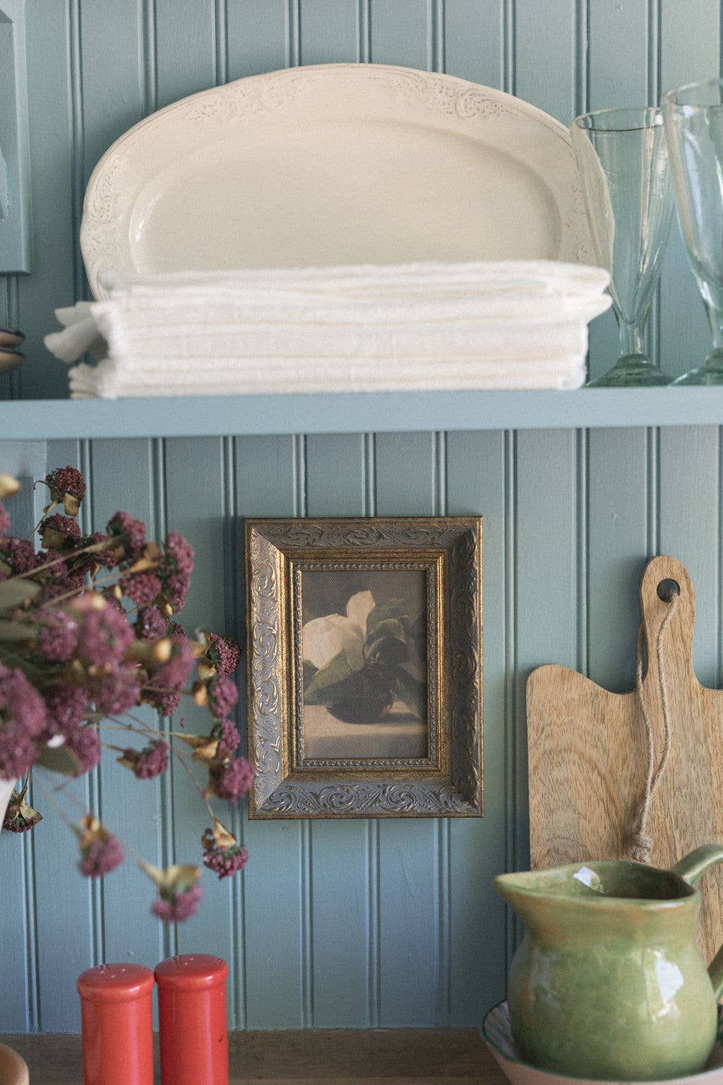Magnolia Framed Antique Art