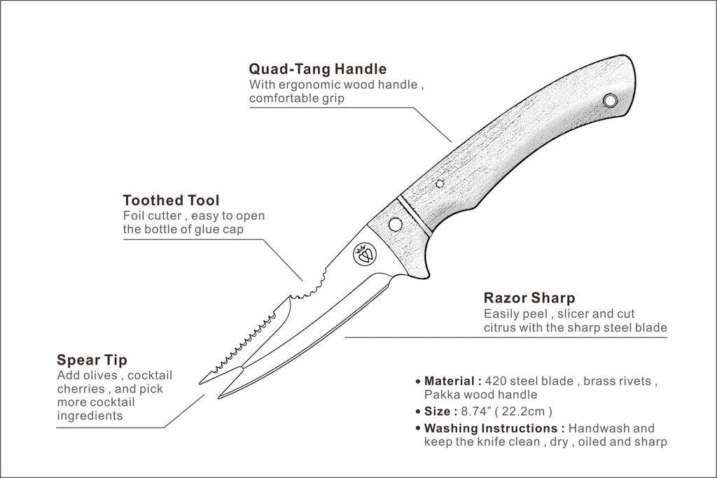 Premium Bartender's Knife