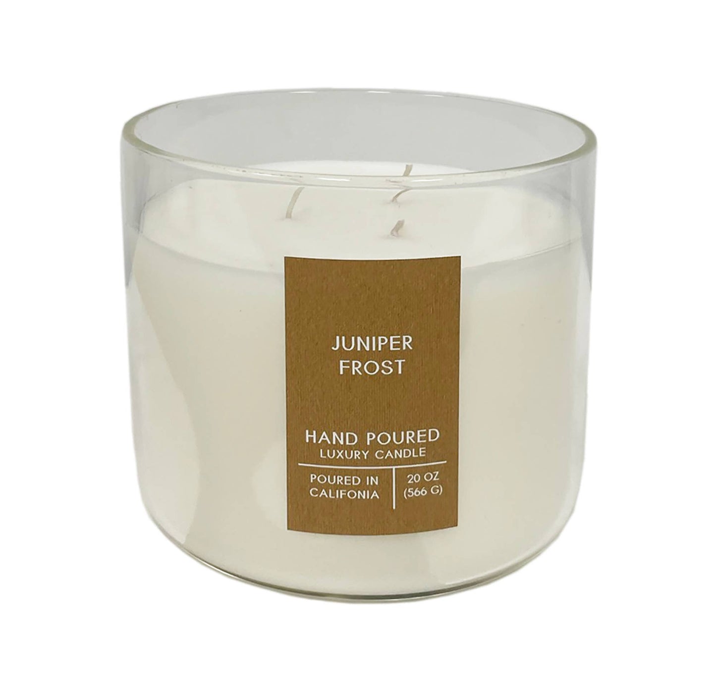 Juniper Frost Botanical Tie 20 oz. Candle with Lid