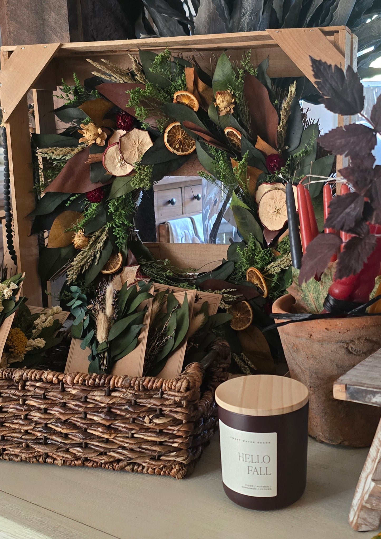 Harvest Fruit Rustic Wreath