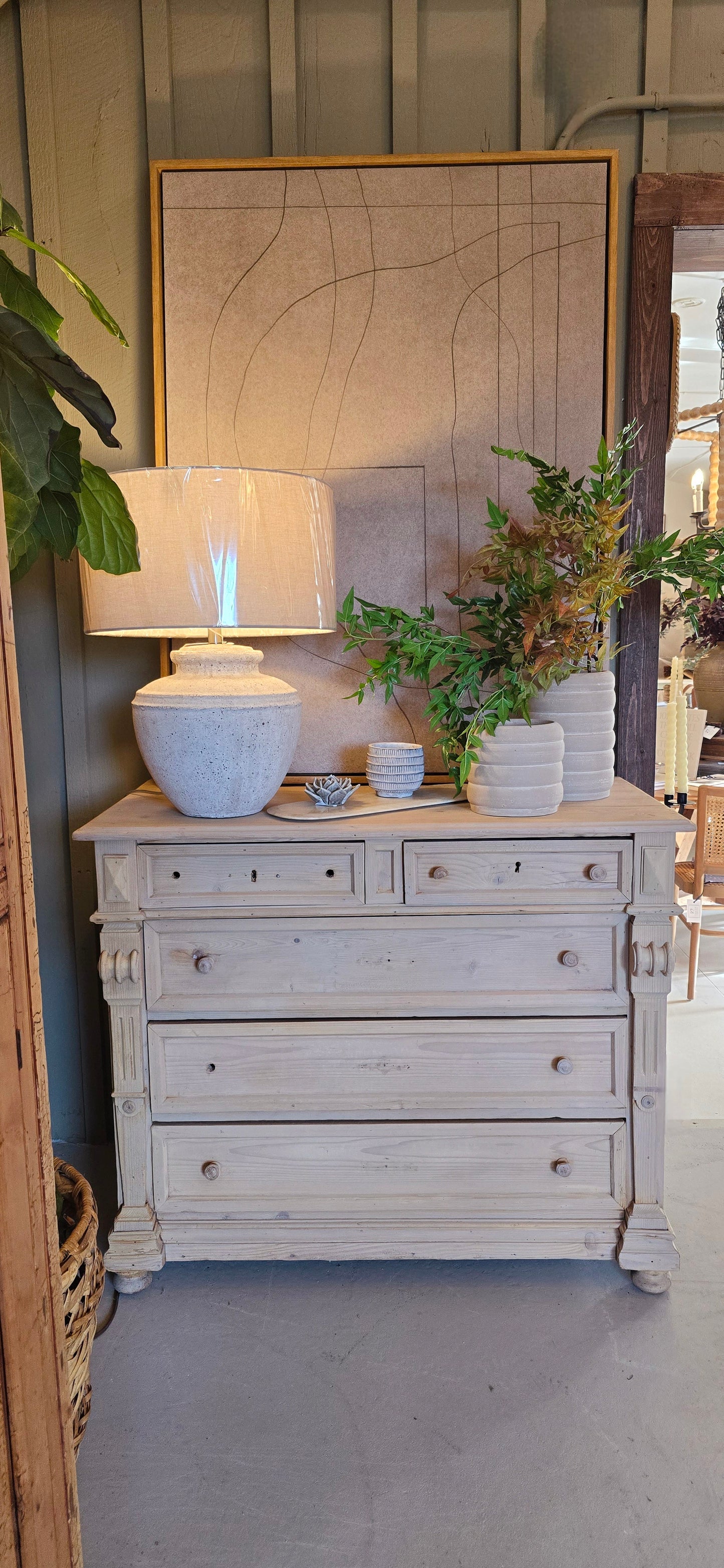 Antique European Chest of Drawers.