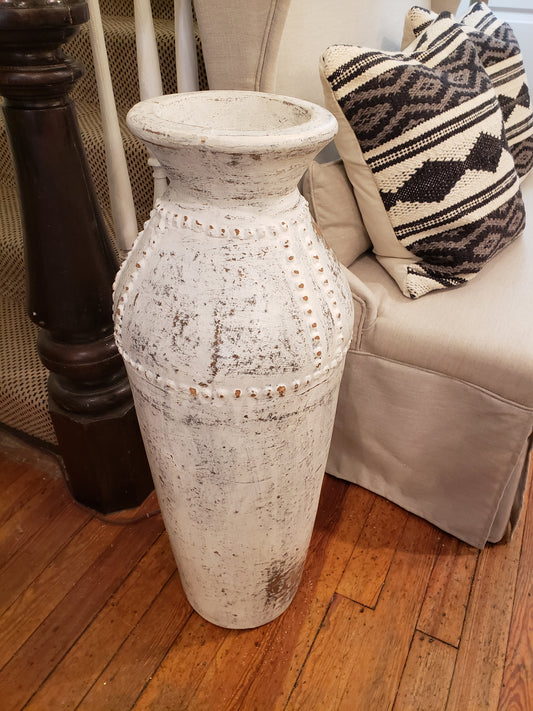 White Washed Urn