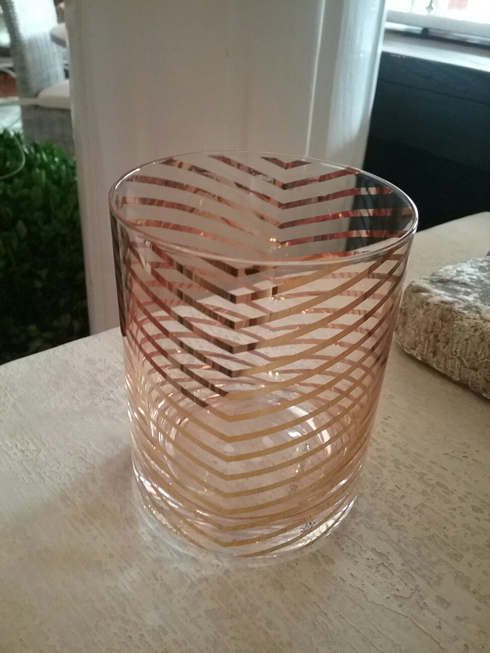 Double Old Fashioned Gold Chevron