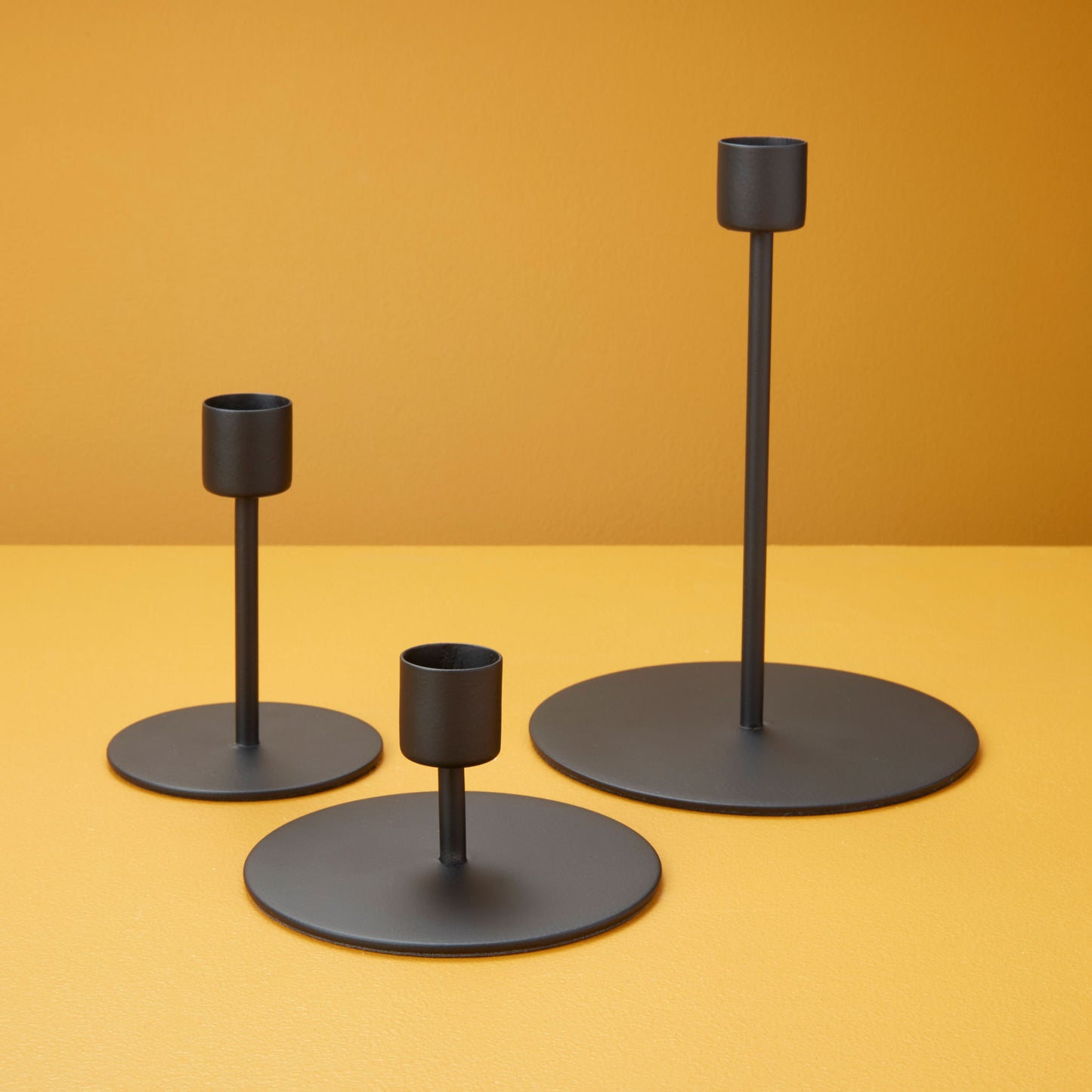 Black Taper Candle Holder