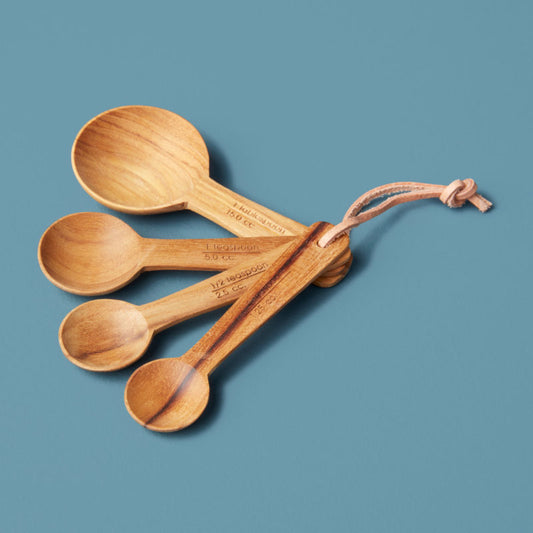 Teak Measuring Spoons