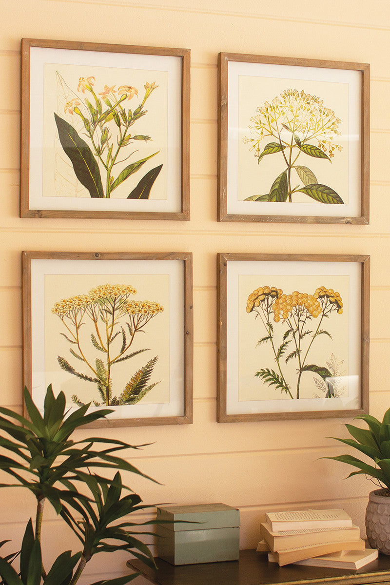 Framed Floral Prints - Set/2