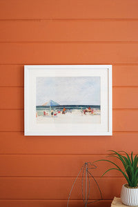 Beach Scene Under Glass