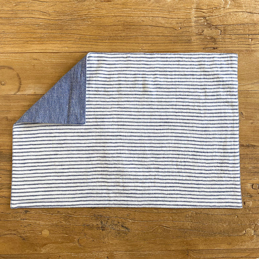 Reversible Linen Placemat, Blue