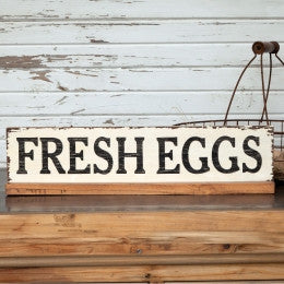 "Fresh Eggs" Sign