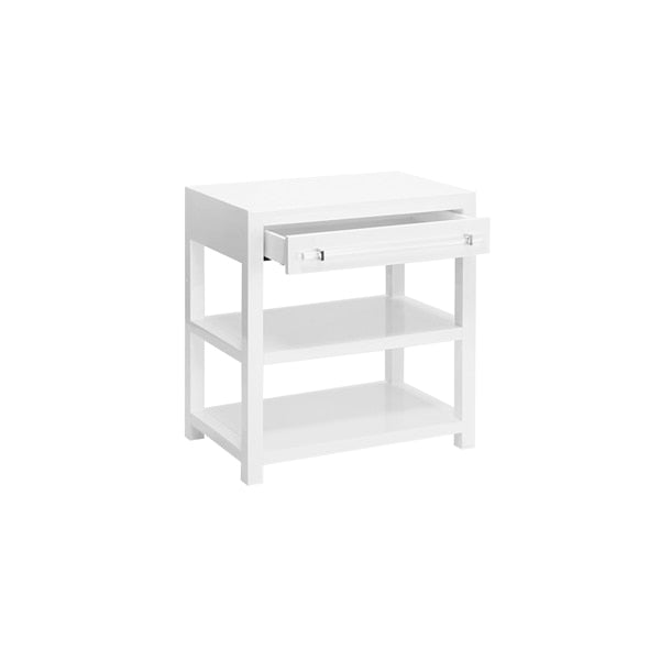 White Lacquer Side Table