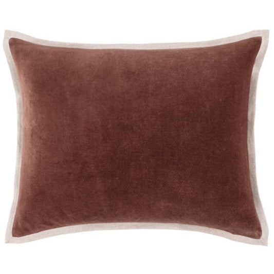 Gehry Velvet/Linen Lumbar Pillow