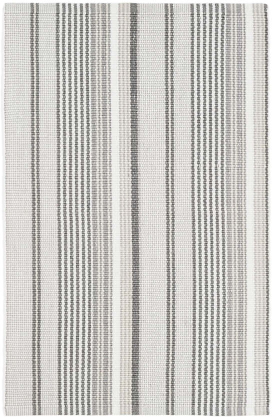 Gradation Ticking Woven Cotton Rug - 2'x3'