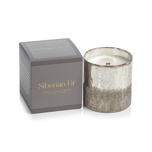 Antiqued Siberian Fir Candle