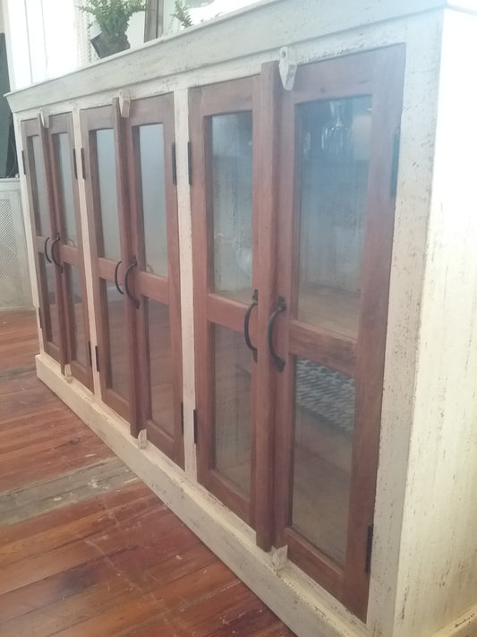 White Distressed Cabinet