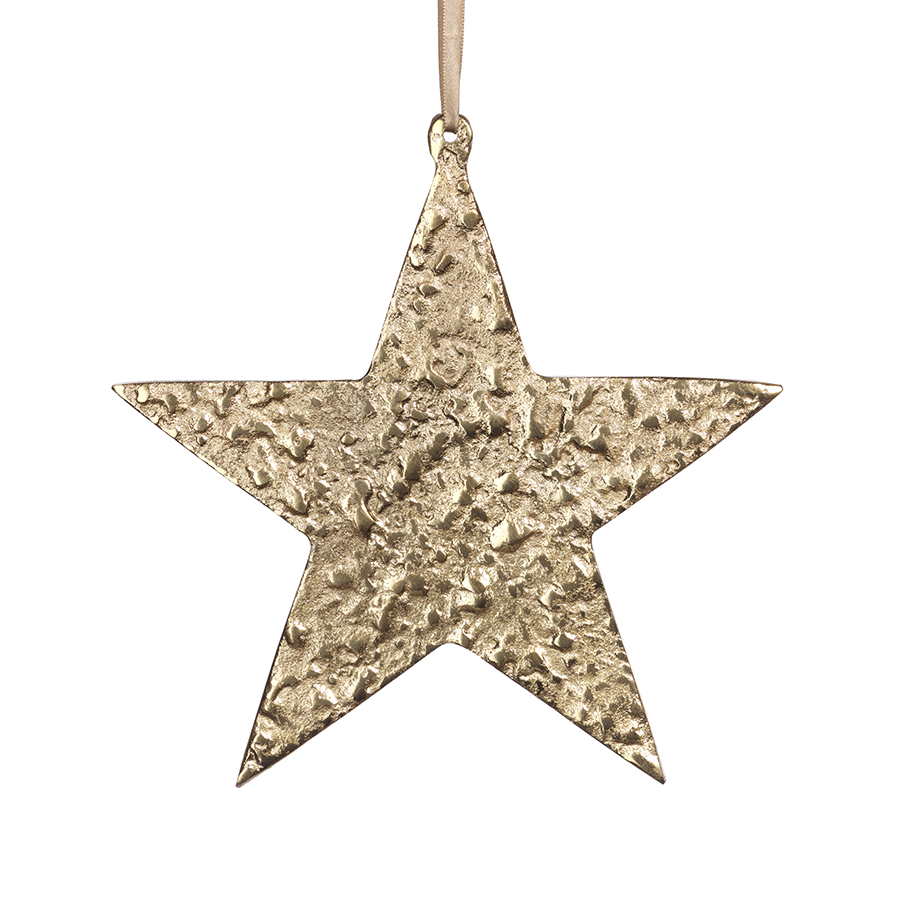 Raw Aluminum Star Ornament