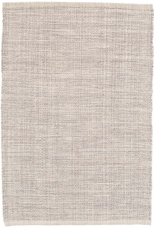 Marled Grey Woven Cotton Rug - 2'x3'