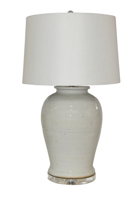 Busan White Open Top Kimchi Jar Lamp