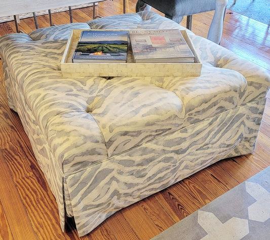 Custom Fabric Kendall Ottoman