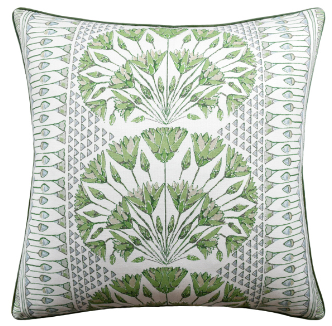 Cairo Green/White Pillow