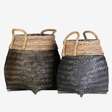Nile Woven Baskets, Set of 2