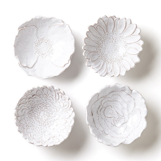 Bellezza Bloom White Flower Bowls