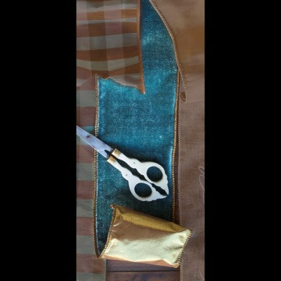 Atlas Blue Velvet Ribbon