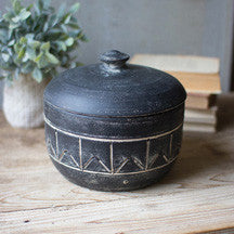 Clay Canister w/ Lid
