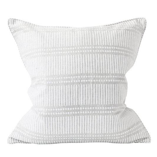Dash Dot Chalk Linen Pillow
