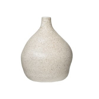 Round Terra Cotta Vase - Cream