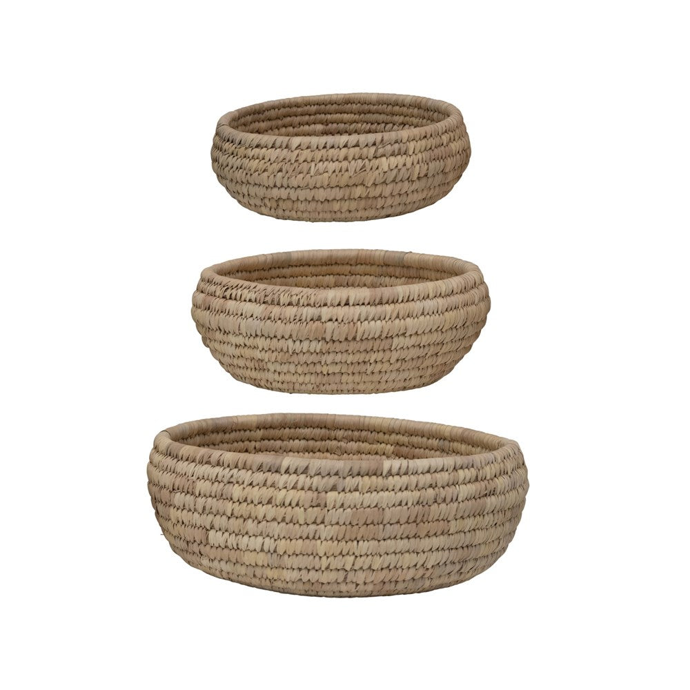 Woven Round Baskets - 3 Sizes