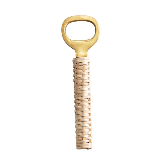 Brass/Rattan Bottle Opener
