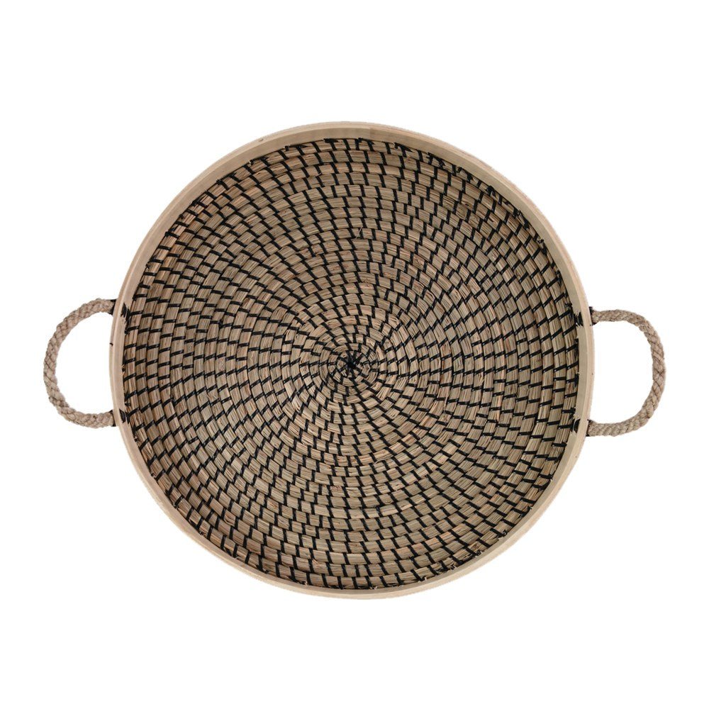Seagrass and Bamboo Tray