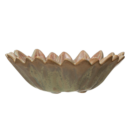 Stoneware Berry Bowl/Soap Dish with Glaze