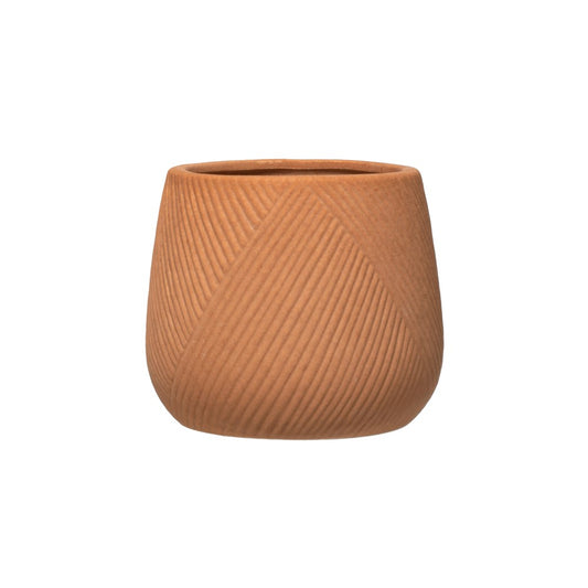 Stoneware Terra-cotta Flower Pot
