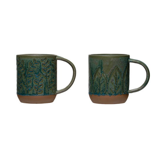 16 oz. Debossed Stoneware Mug