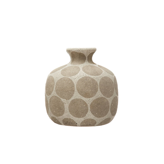 Terra-cotta Vase w/Dots