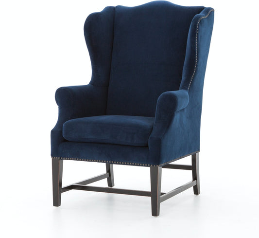 Velvet Wing Chair