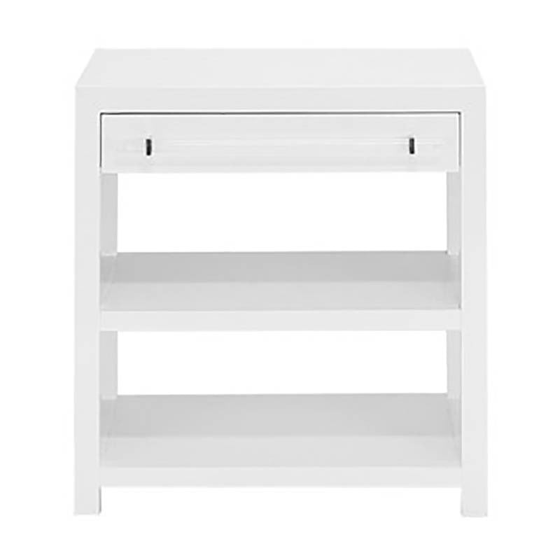 White Lacquer Side Table