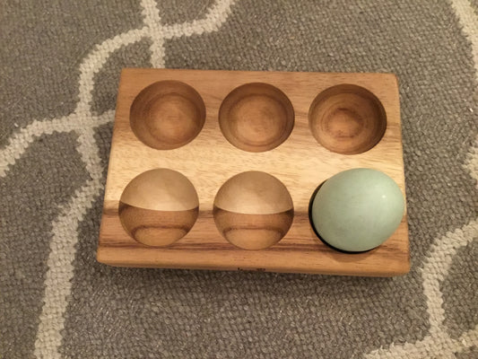 Acacia Egg Holder